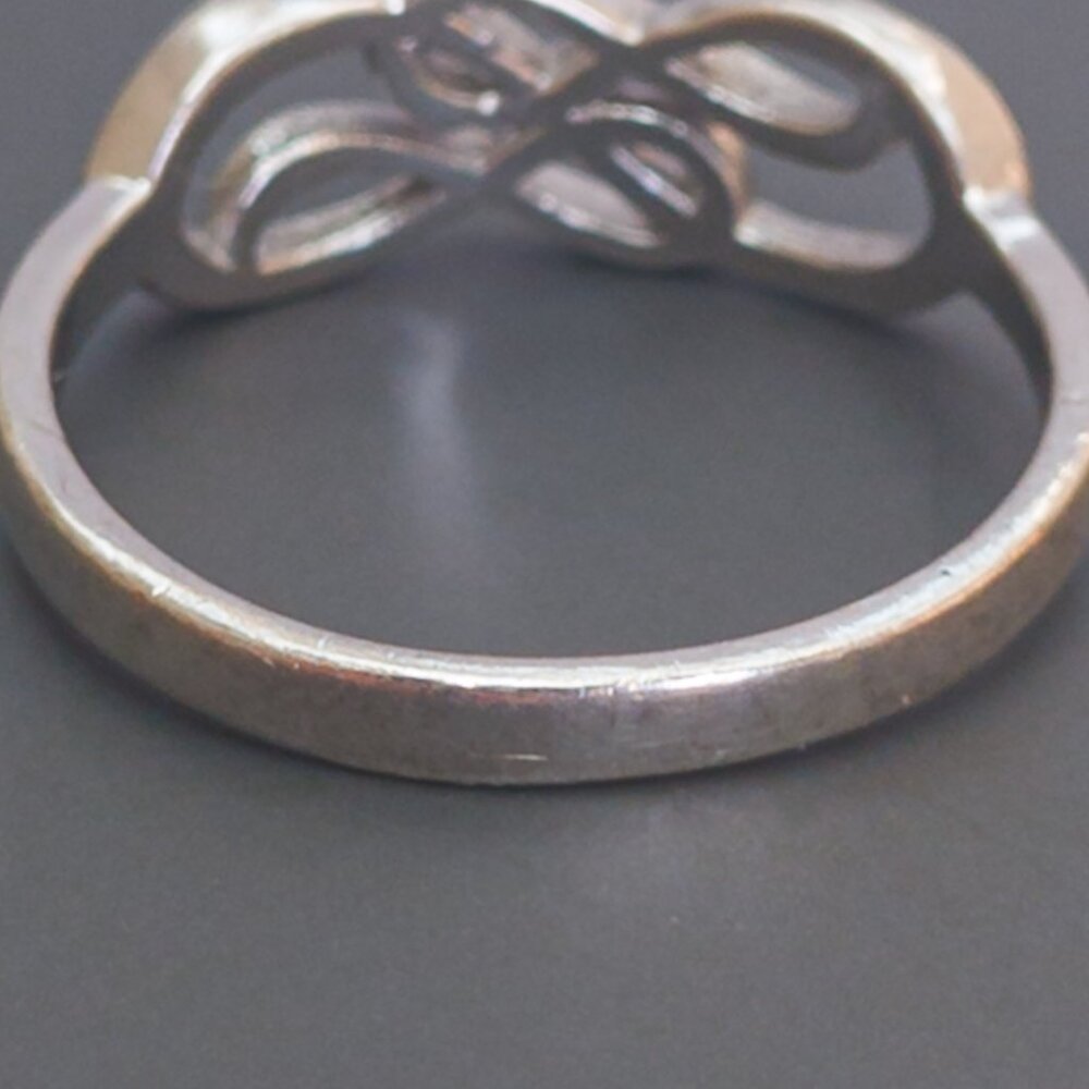 Sterling Silver Infinity Knot Ring — Openwork Figure-Eight, Size 8, 925 - Picture 11 of 11